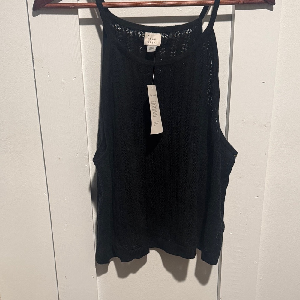 a new day Black Sleeveless Tank Top